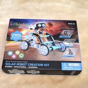 Sillbird STEM 12-in-1 190 Piece Education Solar Robot Toy  Robot Creation Kit